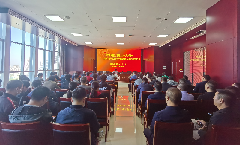 紧跟核心强忠诚 在深学细悟中坚定信仰信念 ——九游登陆入口-九游online(中国)
负责人汪洋同志为全体党员讲授主题教育专题党课